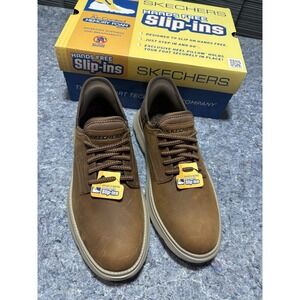Men's Casual Shoes Skechers‎ Hands Free Size 9.5 Slip-In 205046CDB Dark Brown